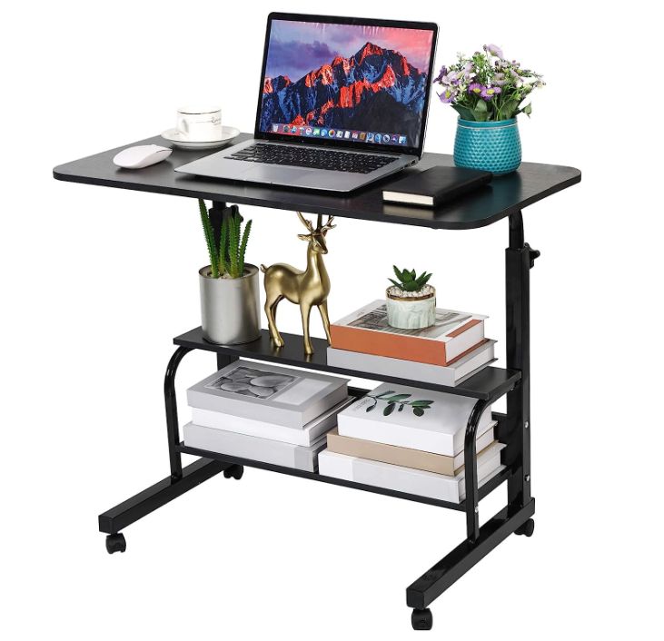 Computer Desk Laptop Table With Wheel - 60 CM