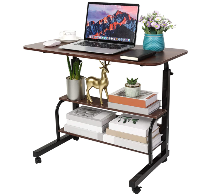 Computer Desk Laptop Table With Wheel - 80 CM