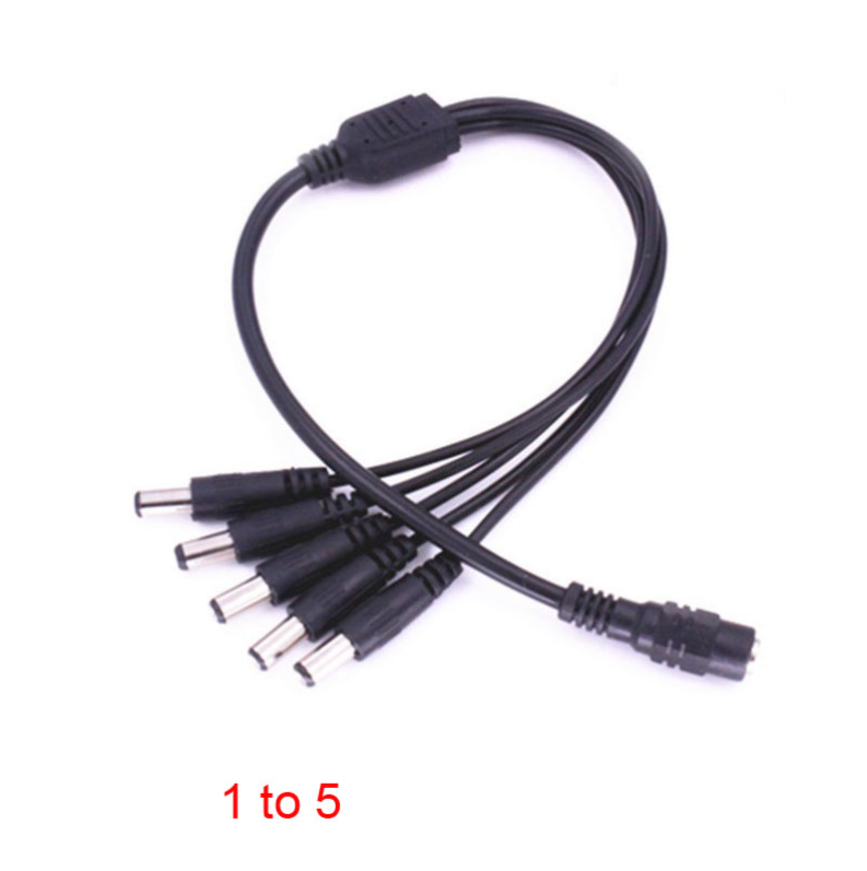 DC Female Power Splitter Cable 1 to 5 for camera system