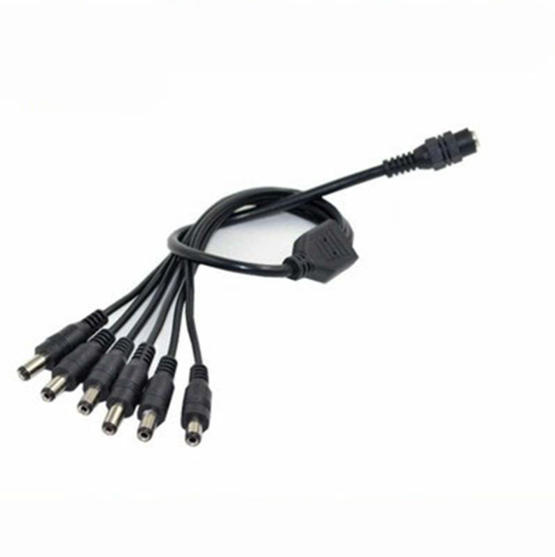 DC Female Power Splitter Cable 1 to 6 for camera system