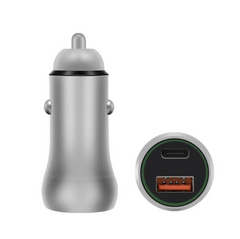 Fast Charging USB Car Charger with Type C Cable 38W
