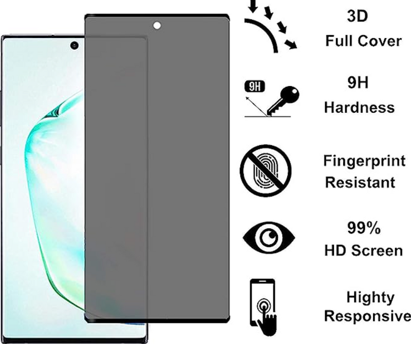 Samsung Galaxy Note 10 Plus Privacy Glass Screen Protector