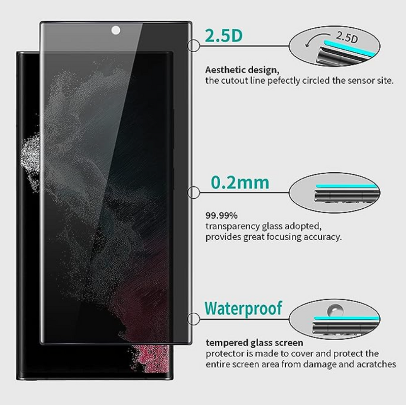 Samsung Galaxy S22 Ultra Privacy Glass Screen Protector