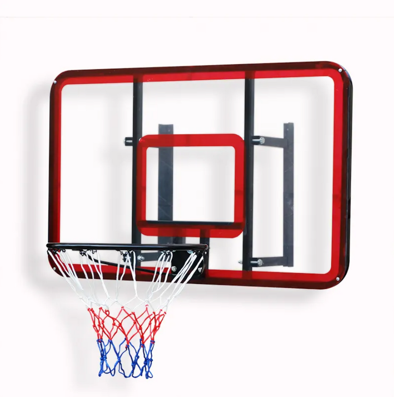 Portable Wall Mounted Backboard Hoop Kids And Adult Indoor And Outdoor