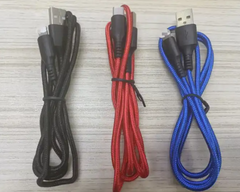 Type-Cand  iPhone Nylon Braided Phone Charging Cable - 30 PCs with Display
