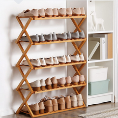 Shoe Storage Wooden Foldable Shoe Rack