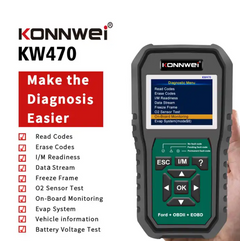 KONNWEI KW470 3-1 Pro OBD2 Car Scanner Battery Tester
