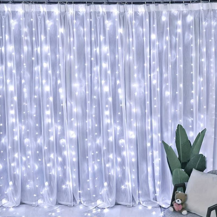 300LED Curtain Fairy Lights, With Remote Control