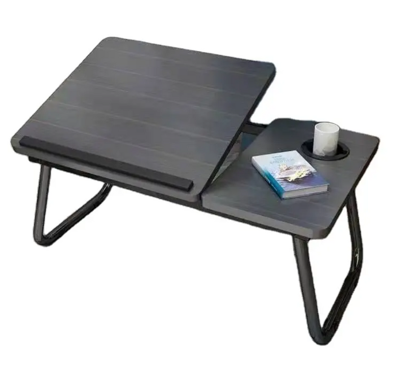 Foldable Laptop Table Stand Tray with Cup Holder