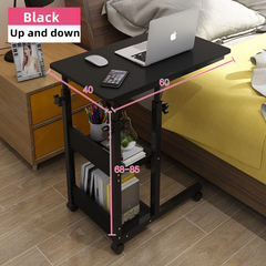 Height Adjustable Laptop table desk Wheels Side Table Care Table Breakfast Table