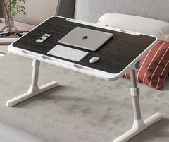 Laptop Table with USB and Drawer Adjustable Computer Table