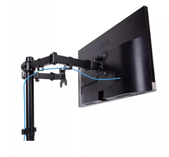 Screen Adjustable Dual Desk Stand Monitor Arm 12"-27"