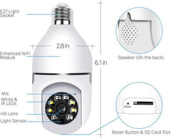 Bulb wifi security camera