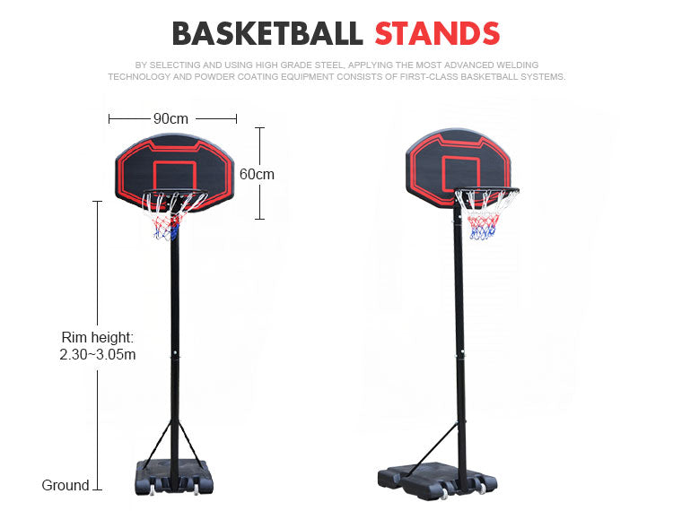 Adult Basketball Hoop with Backboard 3.05M