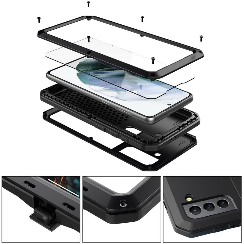 Samsung Galaxy S21 Case Metal Case Dropproof Shockproof Dustproof Rugged Case