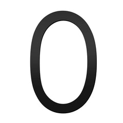 Stick On Slim House Number - Black Iron
