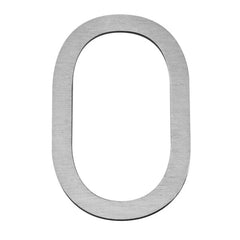 Stick On Slim House Number - Stainless Steel