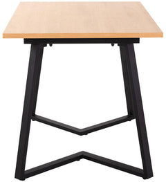 Echo Solid Wood Dining Cafe & Restaurant Table with Metal Leg
