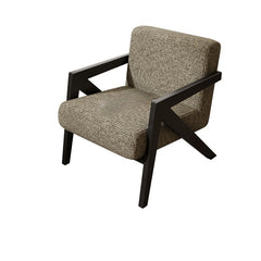 Accent Modern Fabric Lounge Chair Solid Wood Armchair