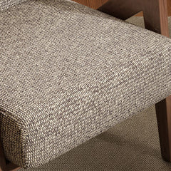 Accent Modern Fabric Lounge Chair Solid Wood Armchair