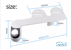 Water Bidet Dual Nozzle Self Cleaning Toilet Sprayer +  Snap Deal.