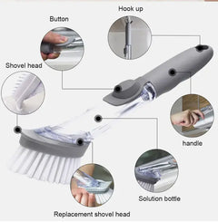 Scrubber Brush Liquid Soap Dispenser +  Snap Deal.