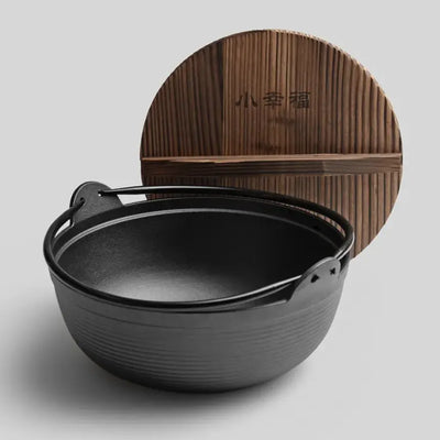29CM Cast Iron Saucepan Household Non-Stick Japanese Sukiyaki Pot +  Snap Deal.