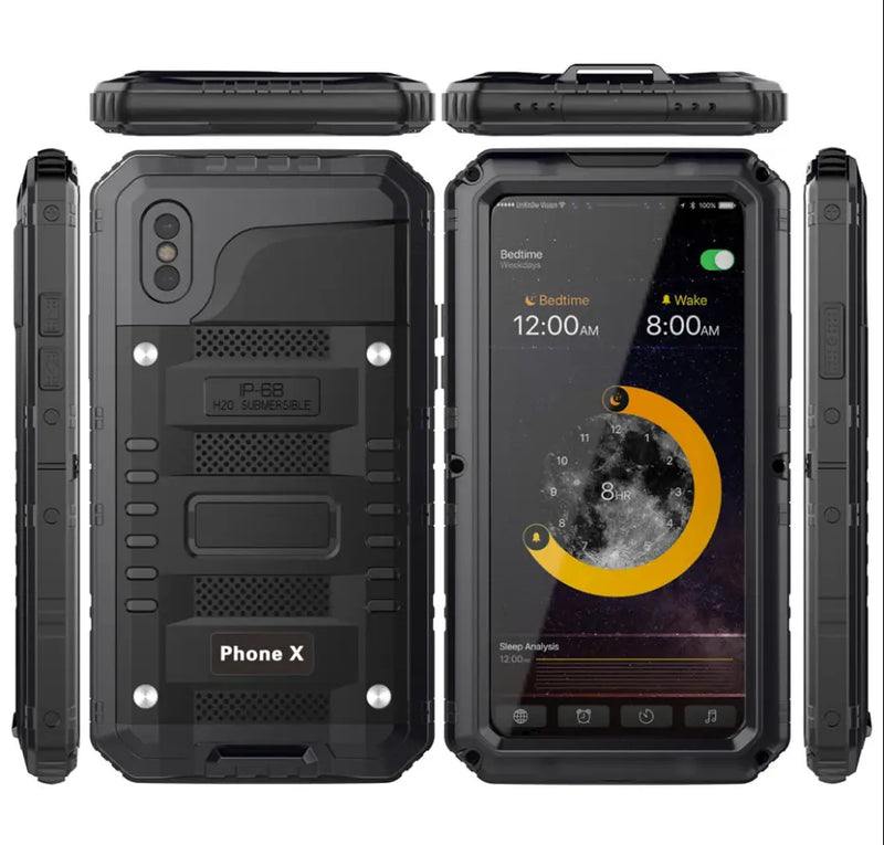 iPhone XR Hybrid Armor Rugged Waterproof Case +  Snap Deal.