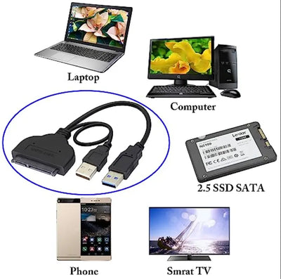 Cable for 2.5 inch HDD SSD Adapter +  Snap Deal.
