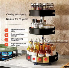 3 Layer Spice Rack Organizer Food Storage Container +  Snap Deal.