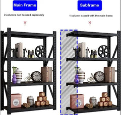2M High Shelving 200 Kg Per layer 4 Tier Storage Metal Shelf Rack Promo +  Snap Deal.