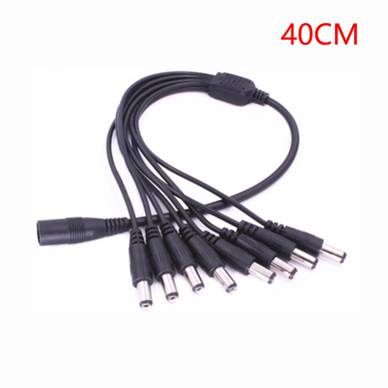 DC Female Power Splitter Cable 1 to 8 for camera system