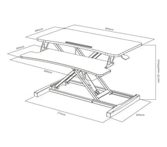 My Office Height Adjustable Desk Riser Standing Desk Promo +  Snap Deal.