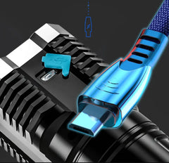 Rechargeable Flash LED Torch For Outdoor Fishing Hunting +  Snap Deal.