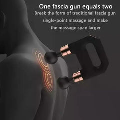 Massage Gun Pro Double Head +  Snap Deal.