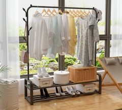 Cloth Rack with Shoe Rack Shelf Promo +  Snap Deal.