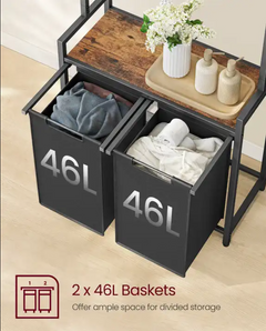 Laundry Basket Pull Out With Cloth Hanger VASAGLE Promo +  Snap Deal.