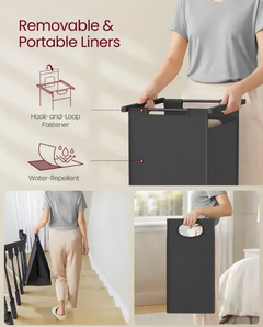Laundry Basket Pull Out With Cloth Hanger VASAGLE Promo +  Snap Deal.