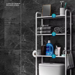 Over The Toilet Storage 3 Tier Shelf Bathroom Organizer +  Snap Deal.