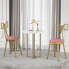 Pink Dressing Makeup Stool Bedroom Backrest Princess Chair +  Snap Deal.