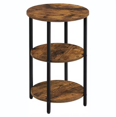 Three Tier Round Side Table Coffe Table Living Room Promo +  Snap Deal.