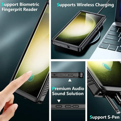 Samsung Galaxy S23 Ultra Waterproof Shockproof Case +  Snap Deal.
