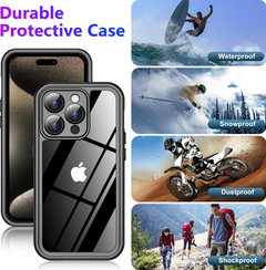 iPhone 15 Pro Max Waterproof Shockproof Case +  Snap Deal.