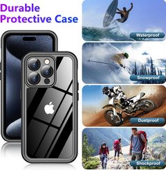 iPhone 15 Pro Waterproof Shockproof Case +  Snap Deal.