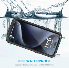 iPhone 15 Pro Waterproof Shockproof Case +  Snap Deal.