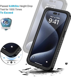 iPhone 15 Pro Waterproof Shockproof Case +  Snap Deal.