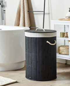 Laundry Basket Round Hamper 75L +  Snap Deal.