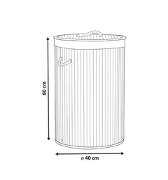 Laundry Basket Round Hamper 75L +  Snap Deal.