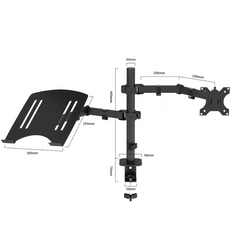 Universal LCD Mount For 10 to 27 inches Display Stand Monitor Bracket +  Snap Deal.