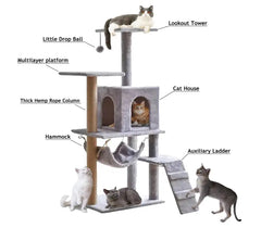 Cat Toys Pet Cat Tower Condo Tower - 125CM Promo +  Snap Deal.